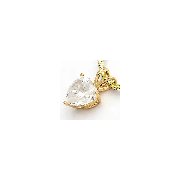 Hart hanger in verguld sterlingzilver