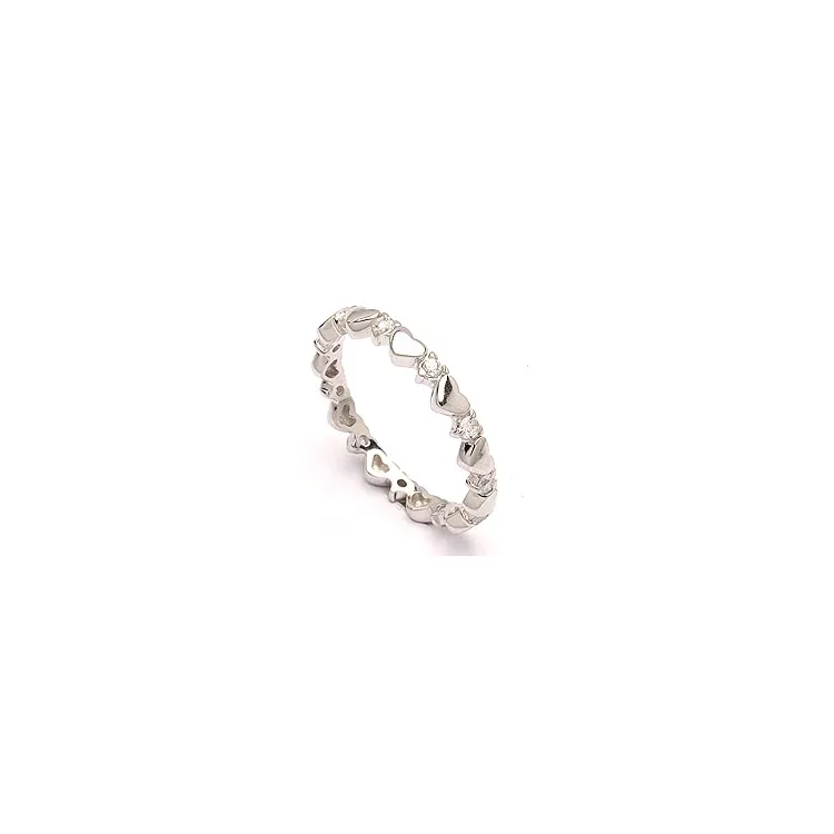 Smal hart ring in zilver