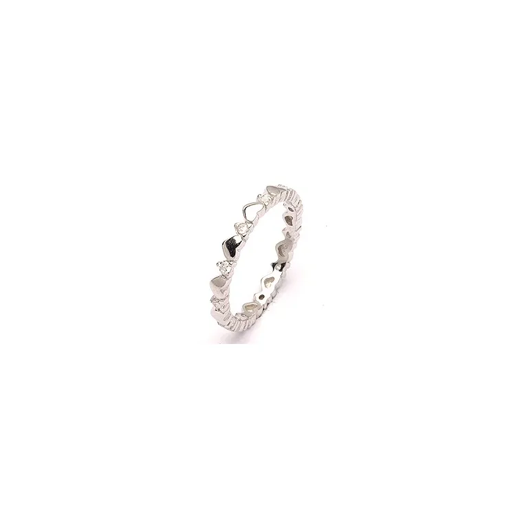 Smal hart ring in zilver