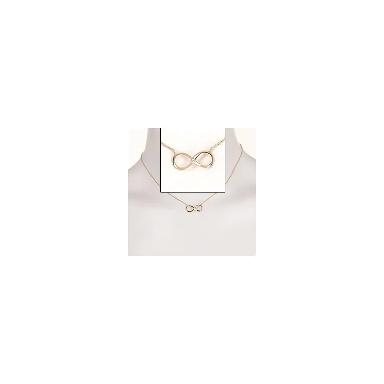 infinity ketting in verguld sterlingzilver