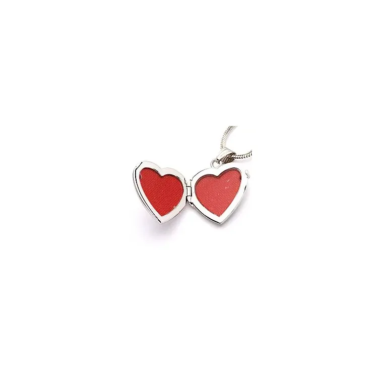 21 mm hart medaillon in zilver
