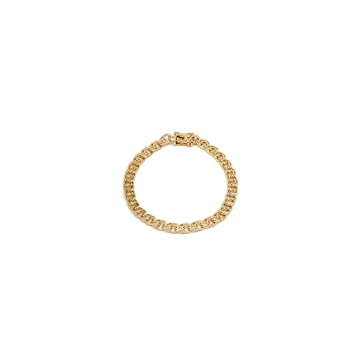 BNH Bismarck armband in 14 karaat goud 17 cm x 4,5 mm