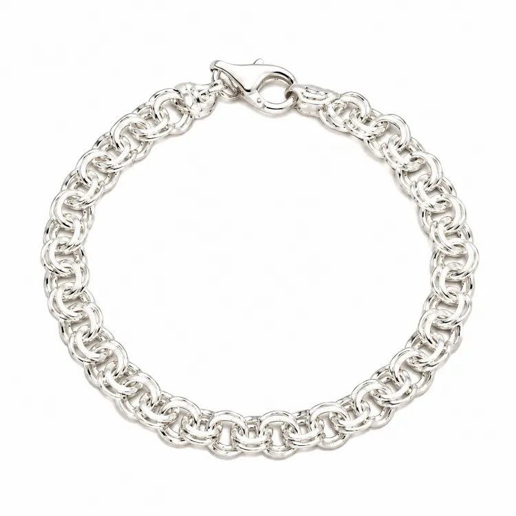 BNH Bismarck armband in zilver 17 cm x 6,5 mm