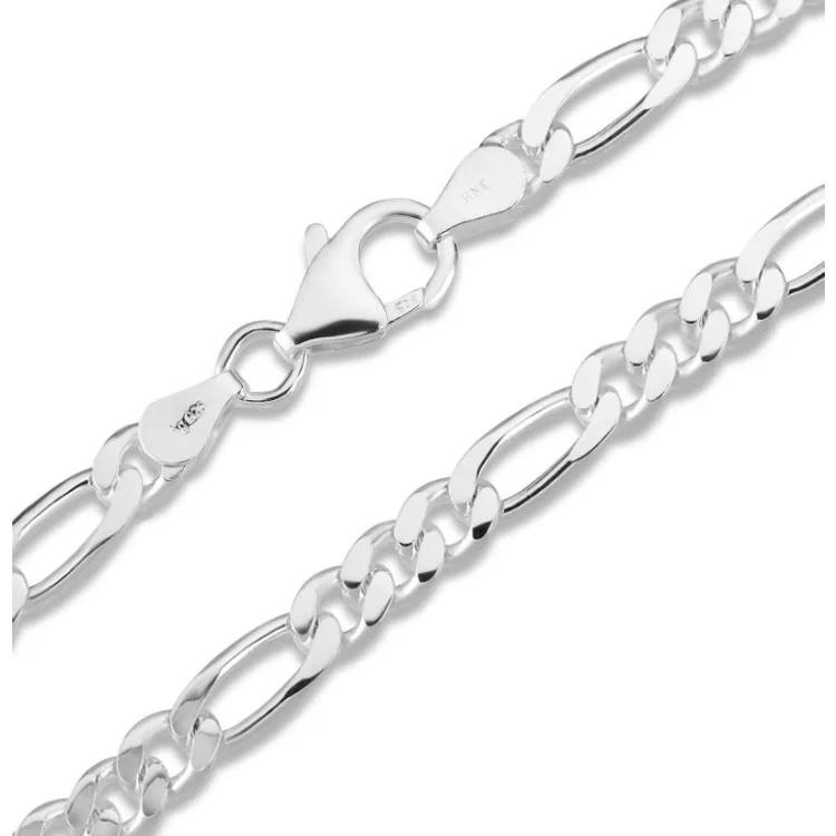 figaro ketting in zilver 50 cm x 10,8 mm