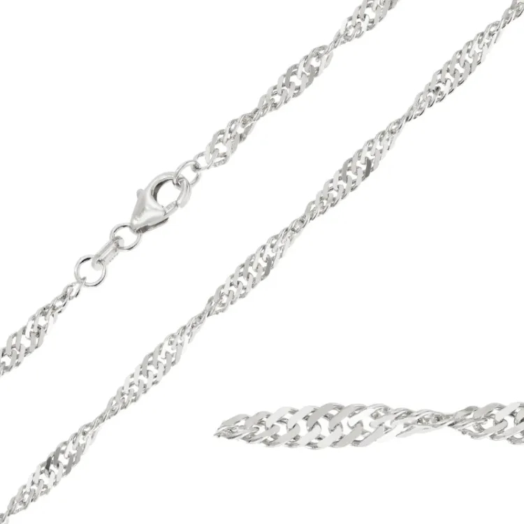 BNH singaporeketting in zilver 40 cm x 2,9 mm