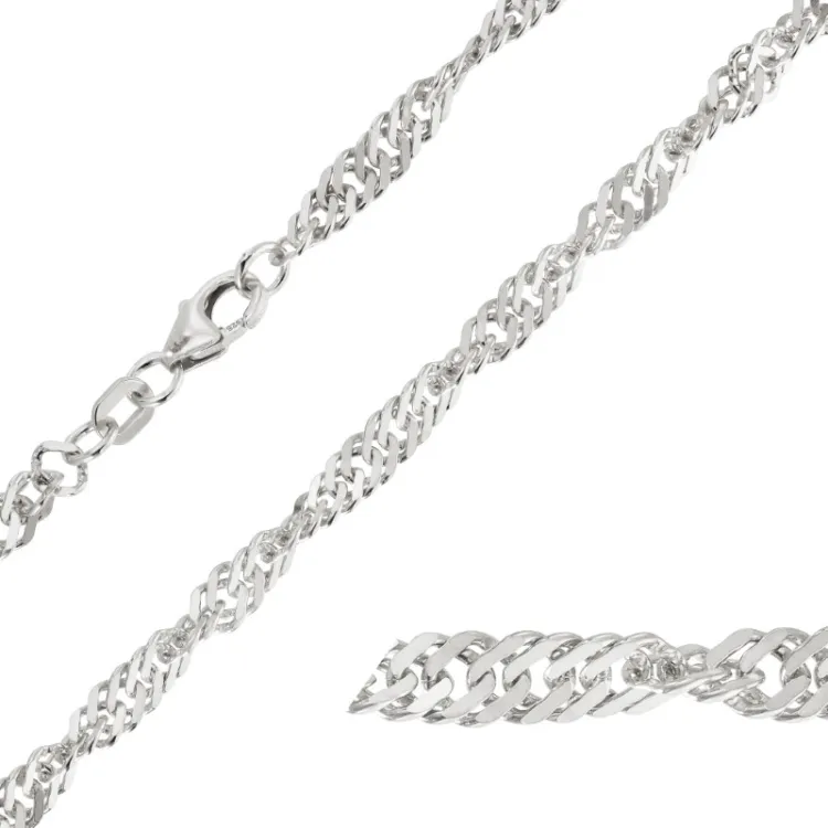 BNH singaporeketting in zilver 40 cm x 3,5 mm