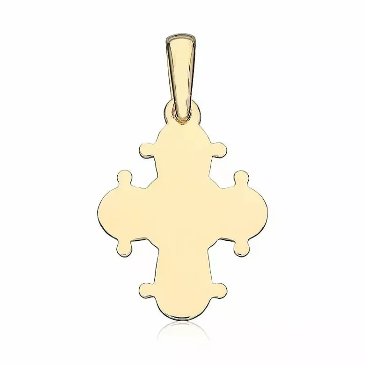 13 x 15 mm dagmarkruis in verguld sterlingzilver - Amoré