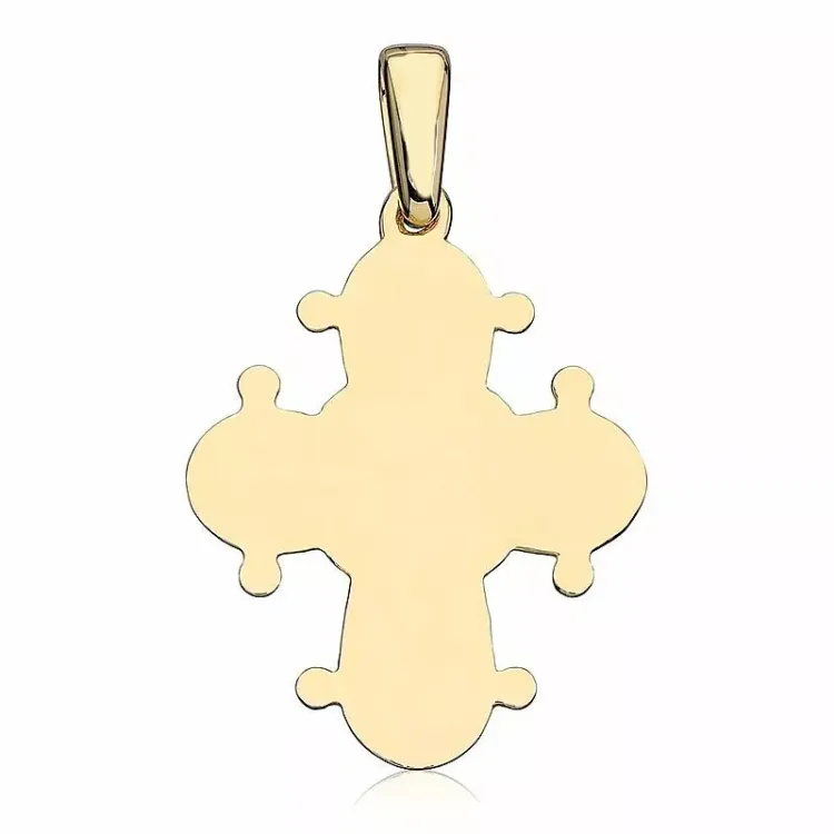 17 x 20 mm dagmarkruis in verguld sterlingzilver - Amoré