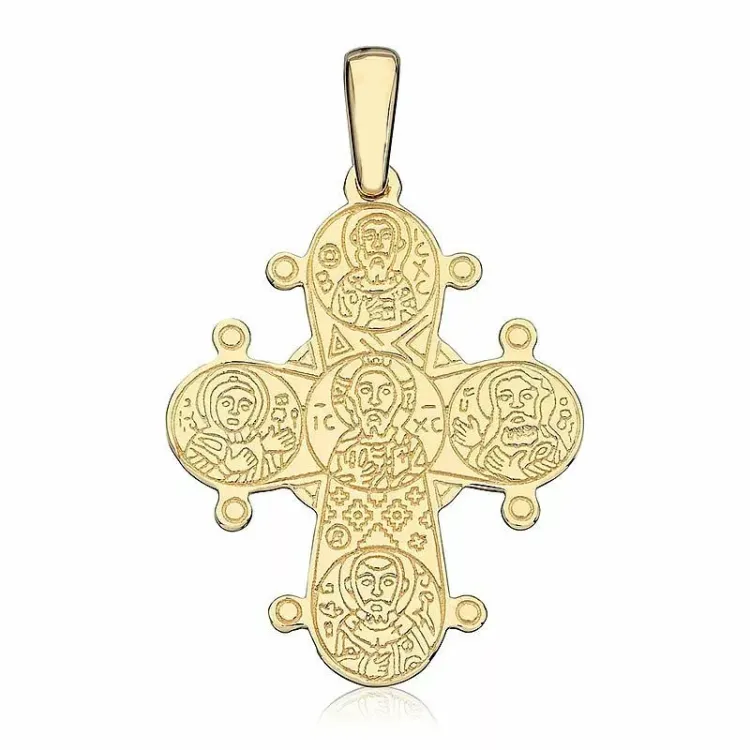 21 x 25 mm dagmarkruis in verguld sterlingzilver - Amoré