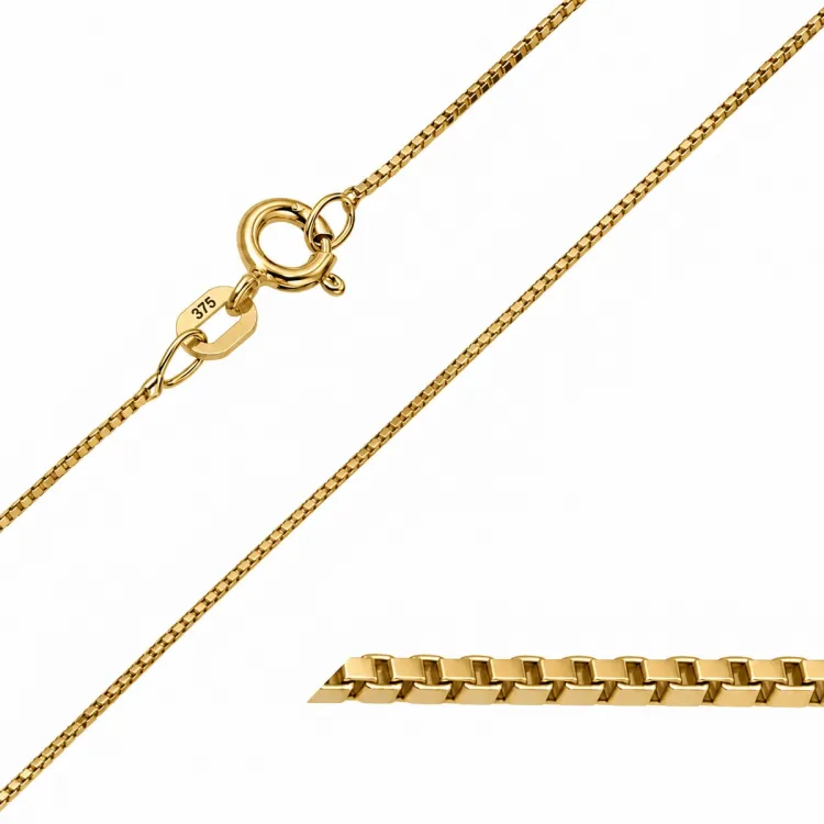 BNH venetiaanse ketting in 9 karaat goud 38 cm x 0,8 mm 