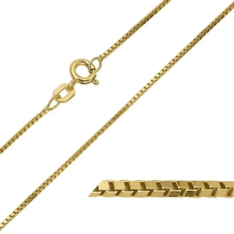 BNH venetiaanse ketting in 8 karaat goud 45 cm x 1,0 mm