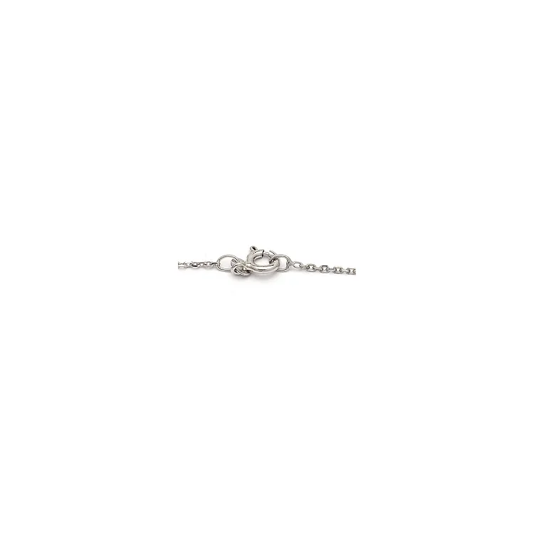 BNH Anker facet ketting in 14 karaat witgoud 42 cm x 1,3 mm