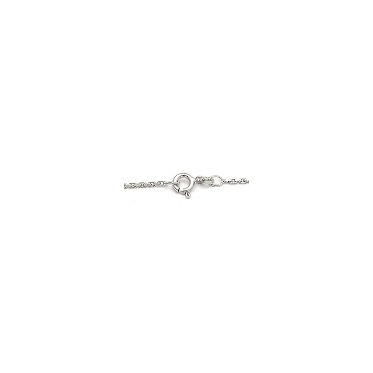 elegant BNH Anker facet ketting in 14 karaat witgoud 55 cm x 1,4 mm