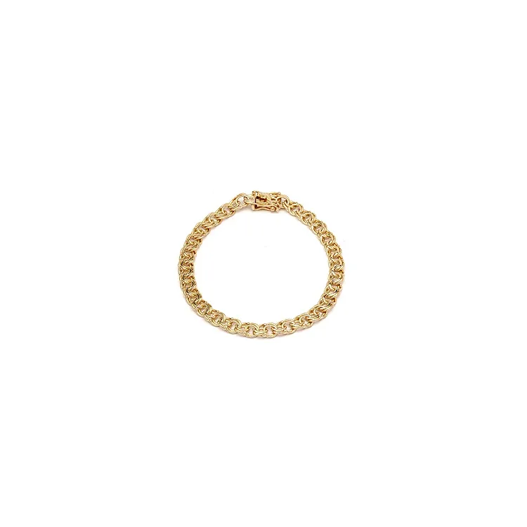 BNH Bismarck armband in 14 karaat goud 18,5 cm x 5,4 mm