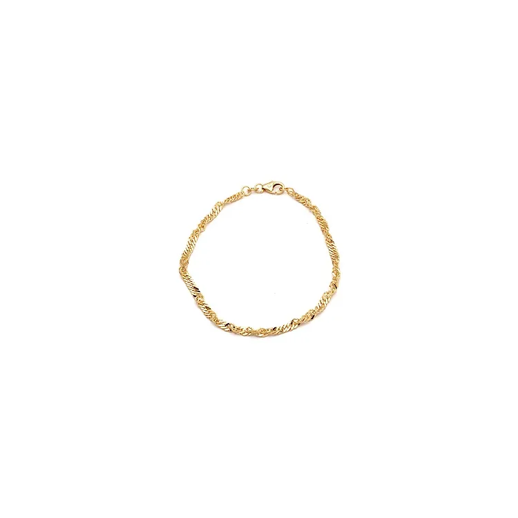 BNH singapore armband in 8 karaat goud 17 cm x 2,9 mm