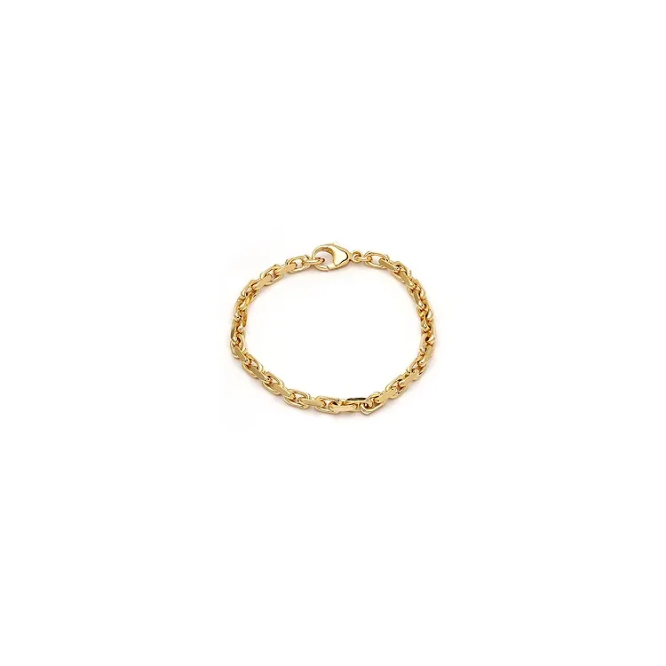BNH Anker facet armband in 14 karaat goud 18,5 cm x 5,0 mm