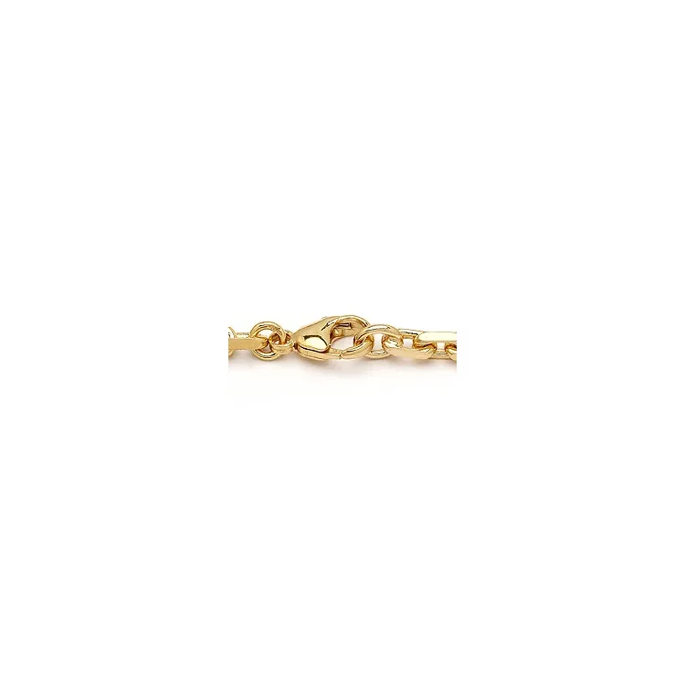 BNH Anker facet armband in 14 karaat goud 18,5 cm x 5,0 mm