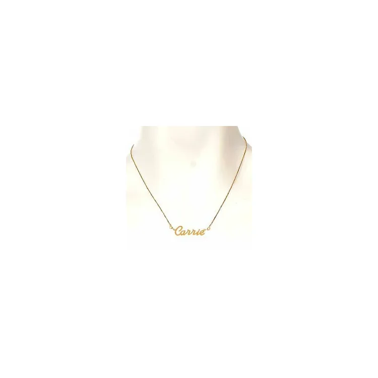 Naamkettingen met hanger in verguld zilver - My Letter