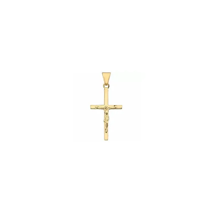Jezus goud BNH kruis in 8 karaat goud - Amoré