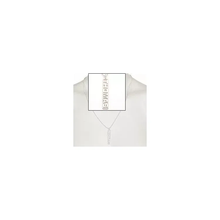 jongen Naamkettingen met hanger in zilver - My Letter