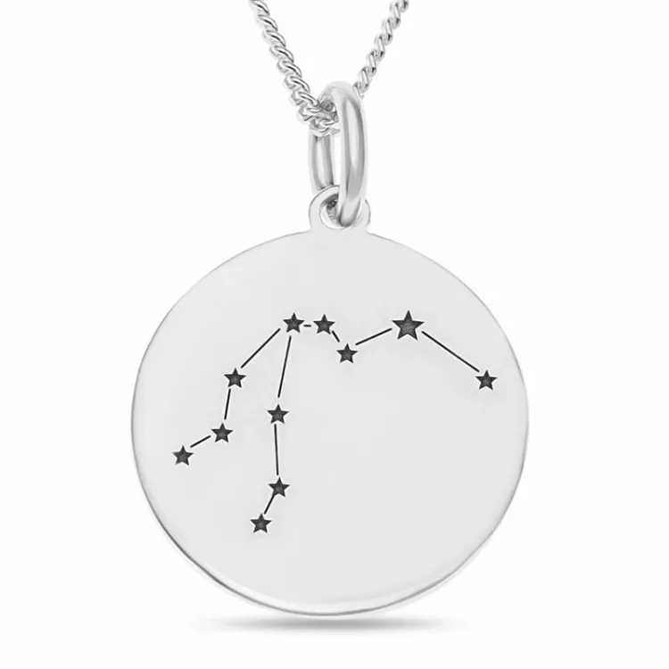 rond Naamkettingen met hanger in zilver - My Letter