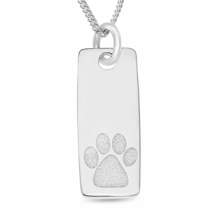 dogtag Naamkettingen met hanger in zilver - My Letter