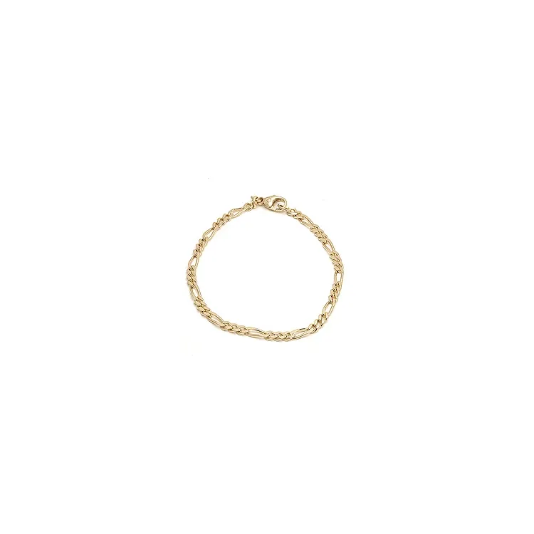 figaro armband in 14 karaat goud 21 cm x 2,8 mm