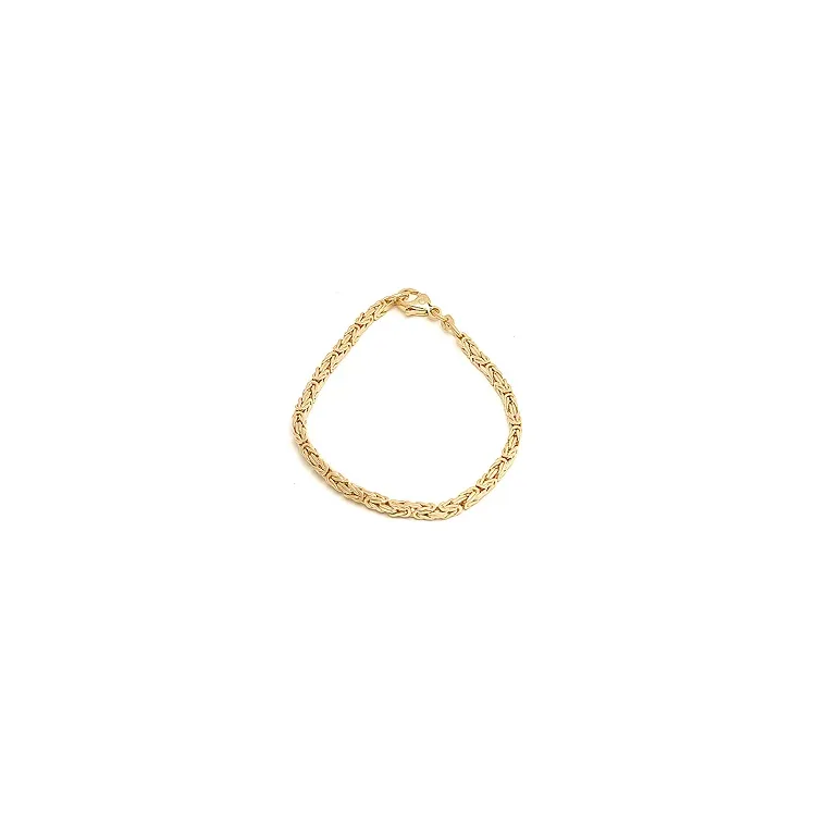 koning armband in 14 karaat goud 18,5 cm x 2,3 mm
