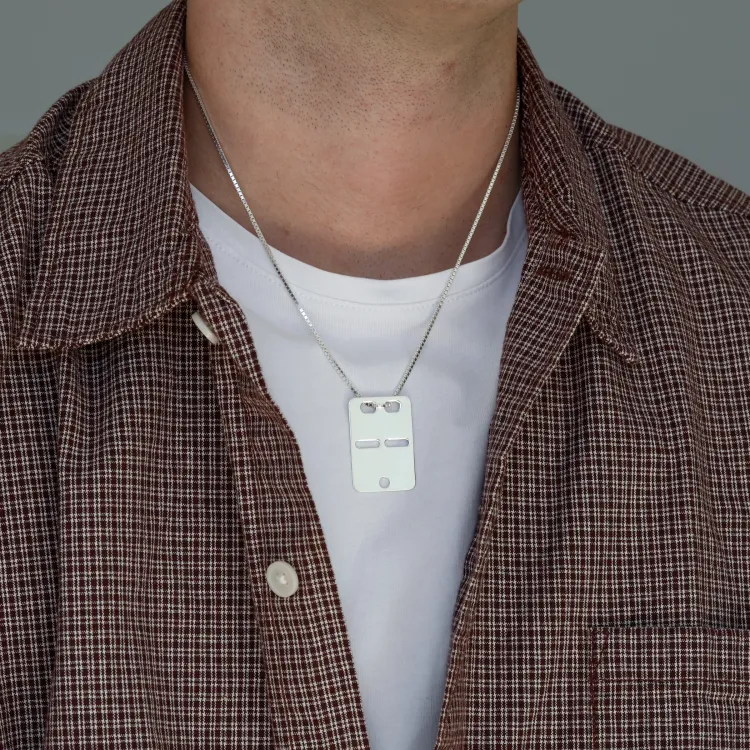 ID-plaat in zilver