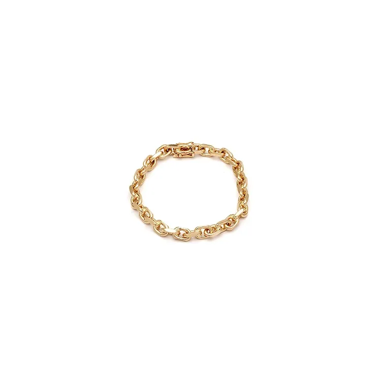 BNH Anker facet armband in 8 karaat goud 21 cm x 6,0 mm
