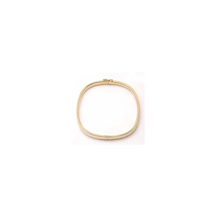 5 mm vierkant BNH armband in 14 karaat goud