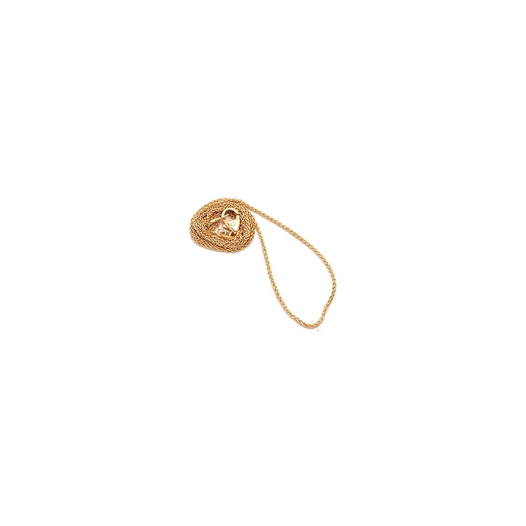 Kaart tarwe ketting in 14 karaat goud 38 cm x 1,0 mm