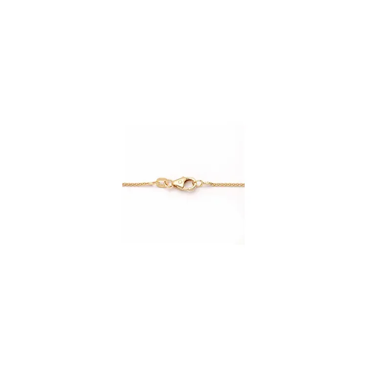 Kaart tarwe ketting in 14 karaat goud 38 cm x 1,0 mm