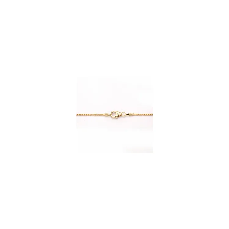BNH tarwe ketting in 14 karaat goud 55 cm x 1,3 mm