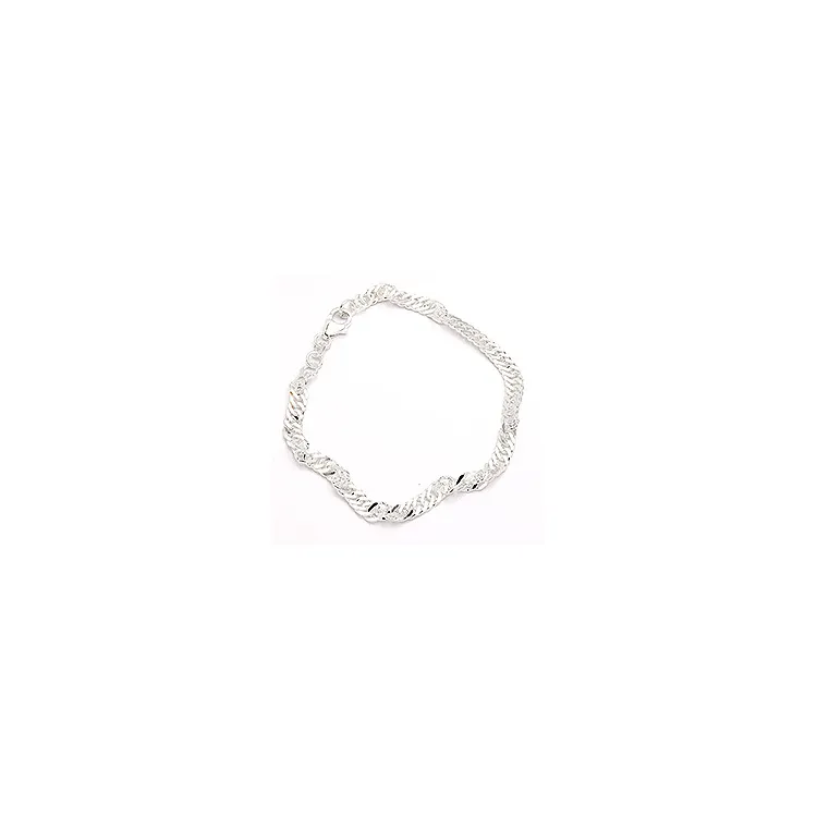 BNH singapore armband in zilver 17 cm x 4,7 mm