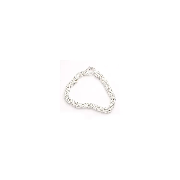 koning armband in zilver 17 cm x 5,6 mm