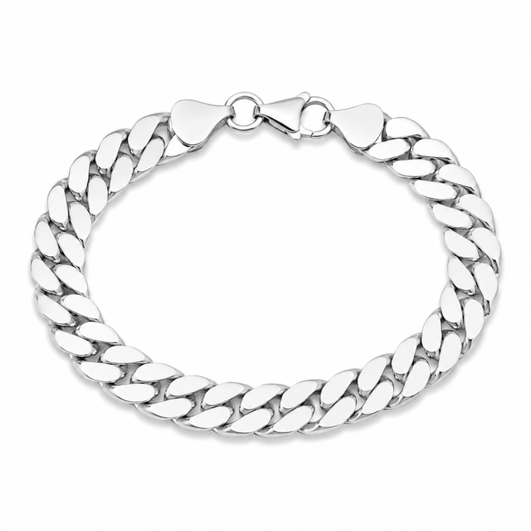 BNH pantserarmband in zilver 18,5 cm x 9,0 mm
