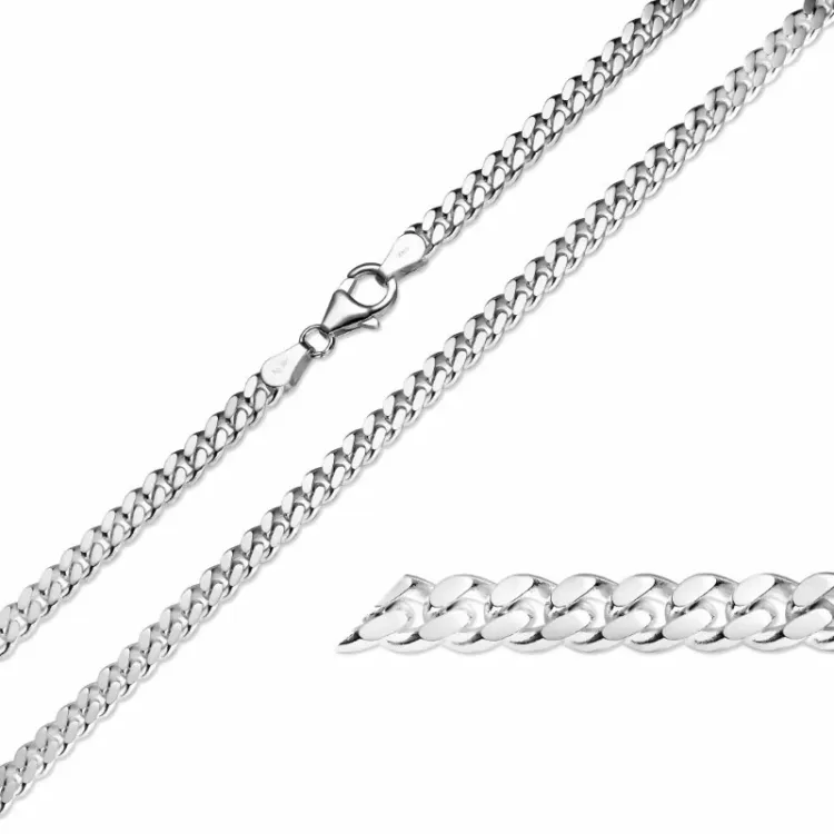 Bnh pantserketting in zilver 45 cm x 4,0 mm