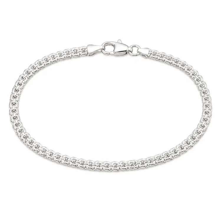 BNH Bismarck armband in zilver 16,0 cm x 3,5 mm