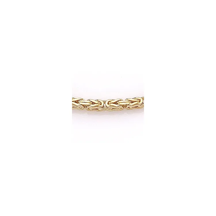 BNH enkelbandje in 14 karaat goud 24-26 cm x 1,8 mm