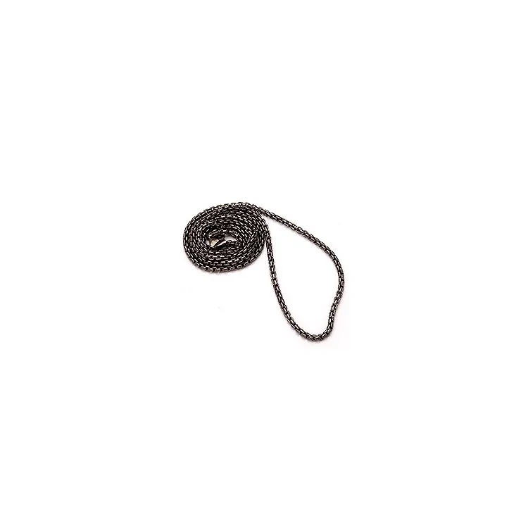 BNH venetiaanse ketting in zwart gerhodineerd zilver 45 cm x 2,0 mm