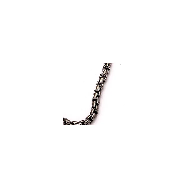 BNH venetiaanse ketting in zwart gerhodineerd zilver 45 cm x 2,0 mm