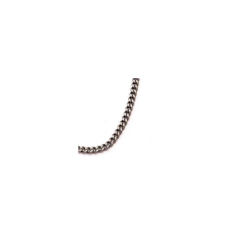 Bnh pantserketting in zwart gerhodineerd zilver 60 cm x 1,2 mm