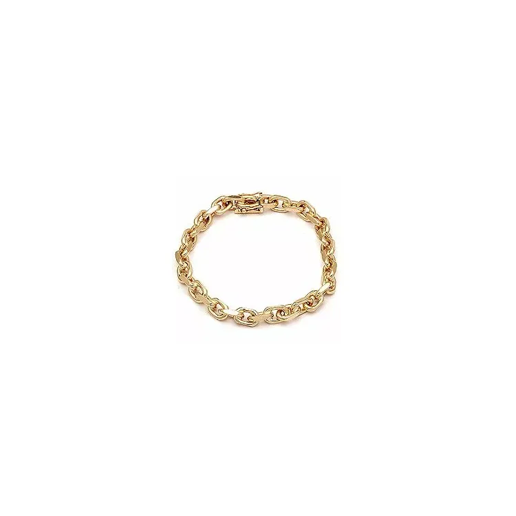 BNH Anker facet armband in 8 karaat goud 18,5 cm x 5,0 mm