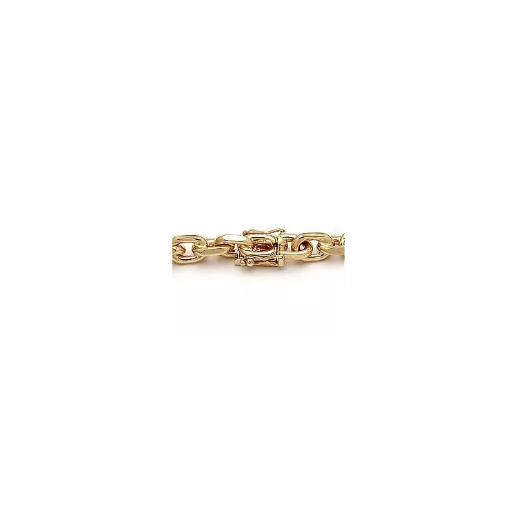 BNH Anker facet armband in 8 karaat goud 18,5 cm x 5,0 mm