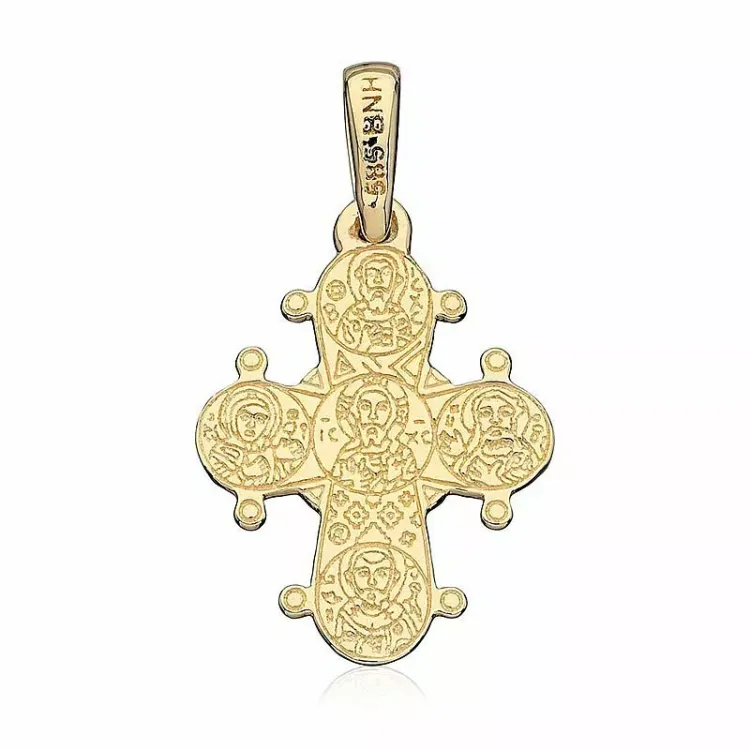 13 x 15 mm goud dagmarkruis in 14 karaat goud - Amoré