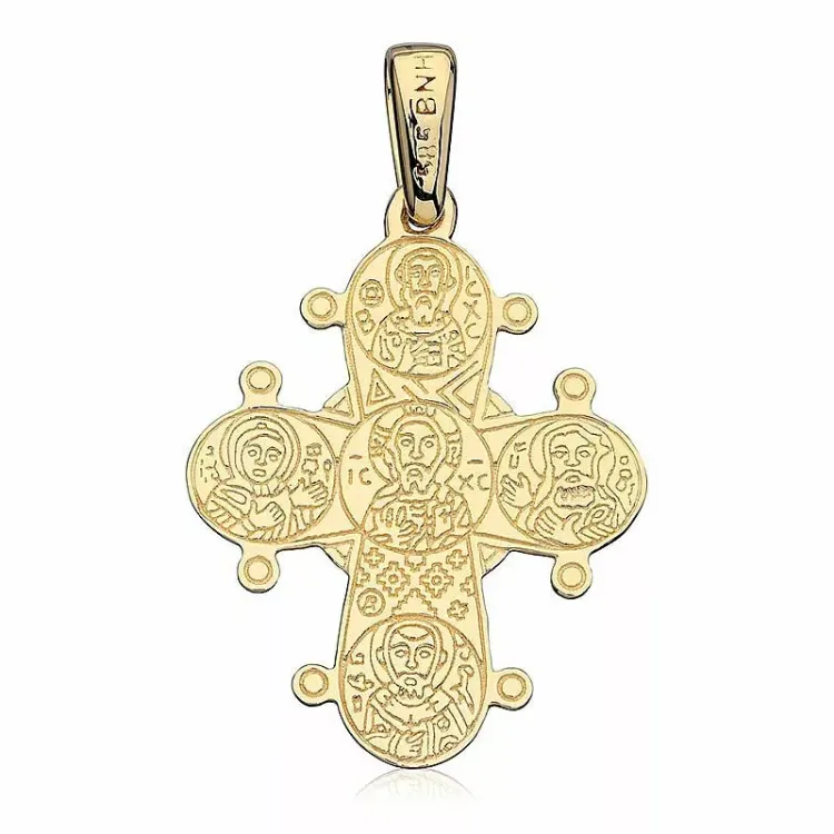 17 x 20 mm dagmarkruis in 14 karaat goud - Amoré