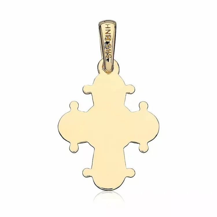 13 x 15 mm goud dagmarkruis in 14 karaat goud - Amoré