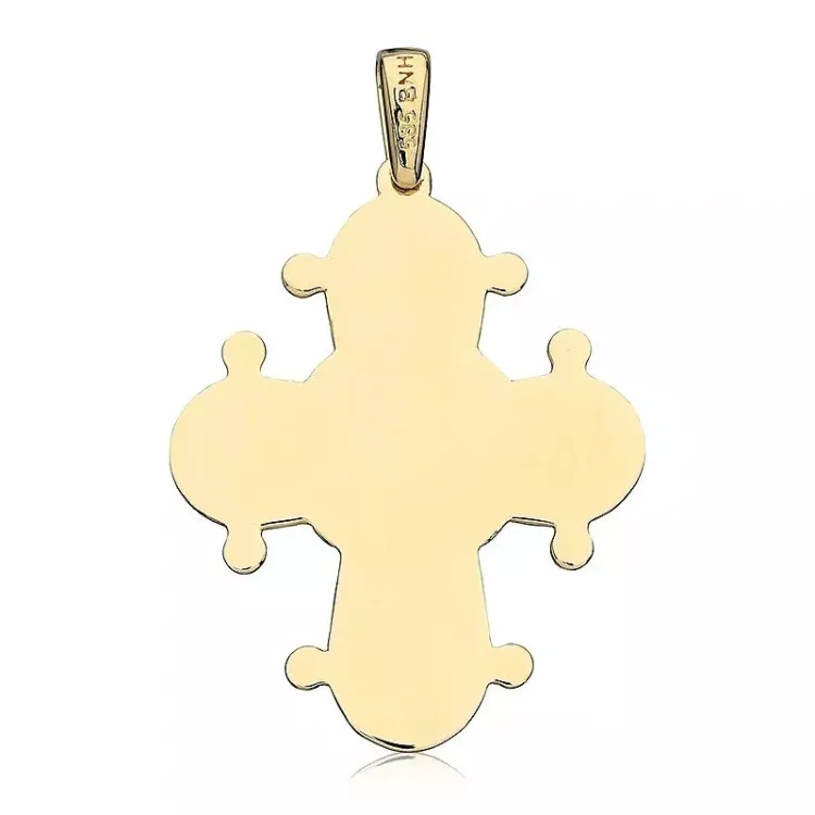 25 x 30 mm dagmarkruis in 14 karaat goud - Amoré