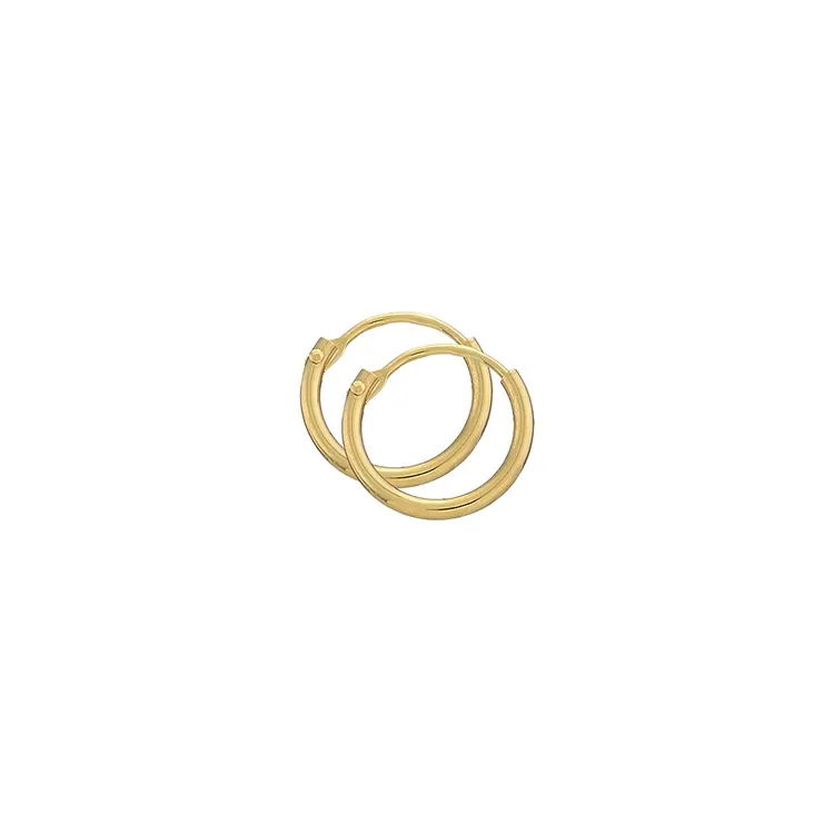 11 mm BNH creool in verguld sterlingzilver